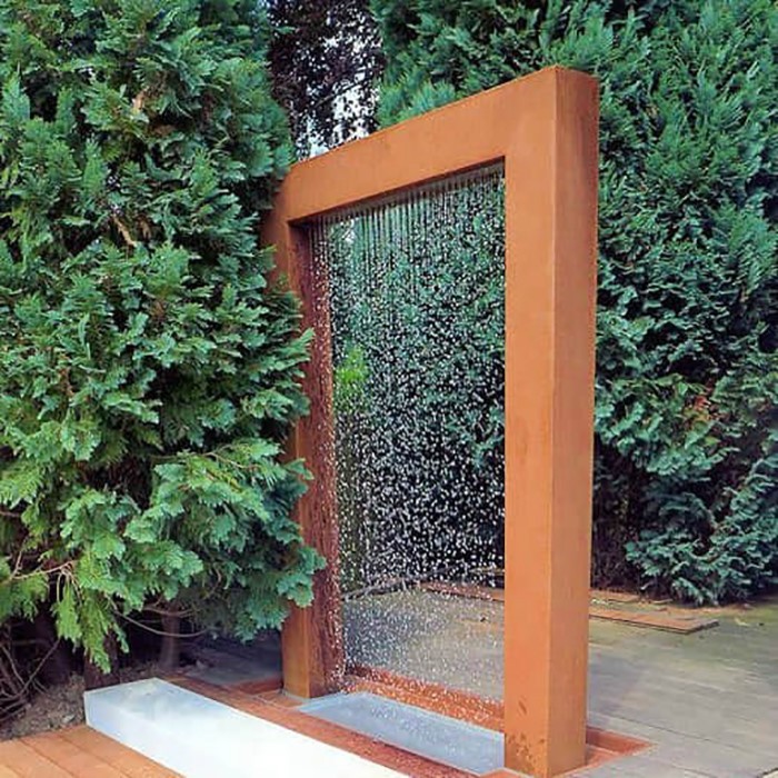 rain curtain water feature rain curtain water feature