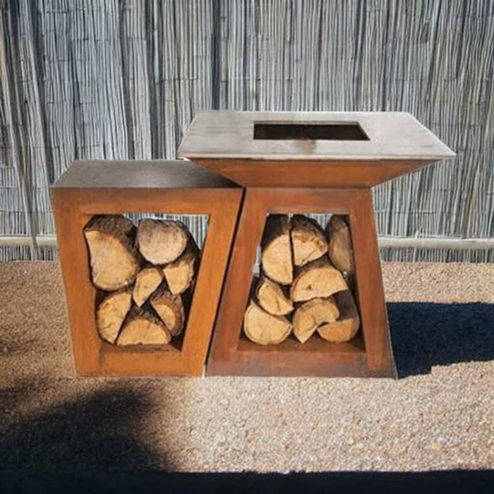 Outdoor Kitchen Corten Steel Bbq Grills