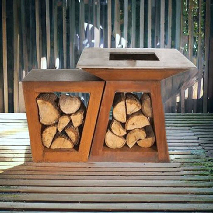 Outdoor Kitchen Corten Steel Bbq Grills