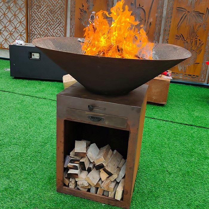 Wood Burning Barbecue Grill