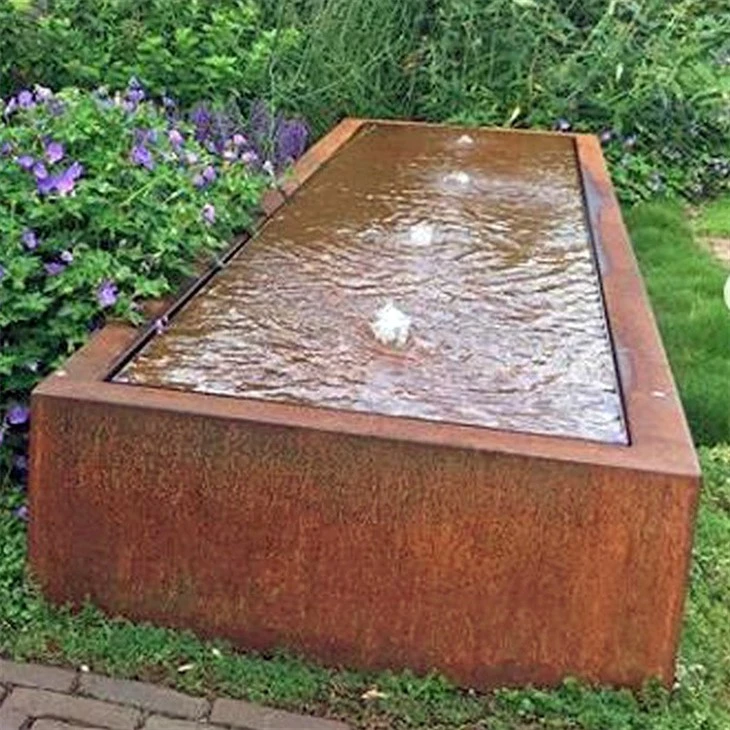 Customize Decoration Garden Corten Waterfall